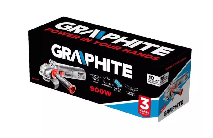 Vinkelsliber 900W Graphite 125mm skive #2