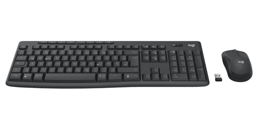 Logitech 920-012065 tastatur Mus inkluderet Kontor RF trdls + Bluetooth QWERTZ Tysk Grafit #3