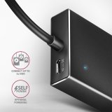 Axagon HUE-F7A 7x USB 3.2 Gen 1 ALU FLAT hub micro power IN 1m USB-A USB 3.2 Gen 1 (3.1 Gen 1) Type-A 5000 Mbit/s Sort #6