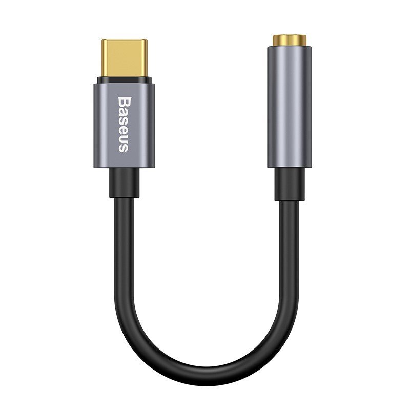 Baseus L54 kabel til mobiltelefon Sort, Gr� USB C 3.5mm #1