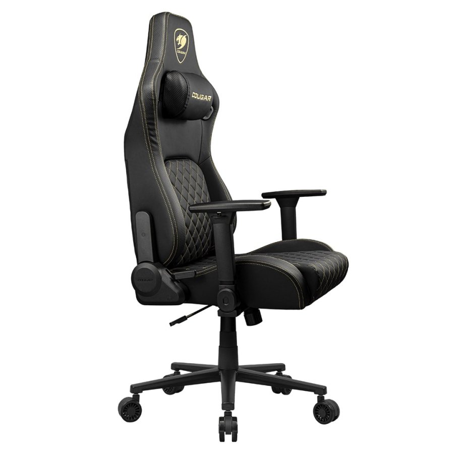 COUGAR CGR-DFL-GLB PC gamingstol Polstret vatteret s�de Sort, Guld #26