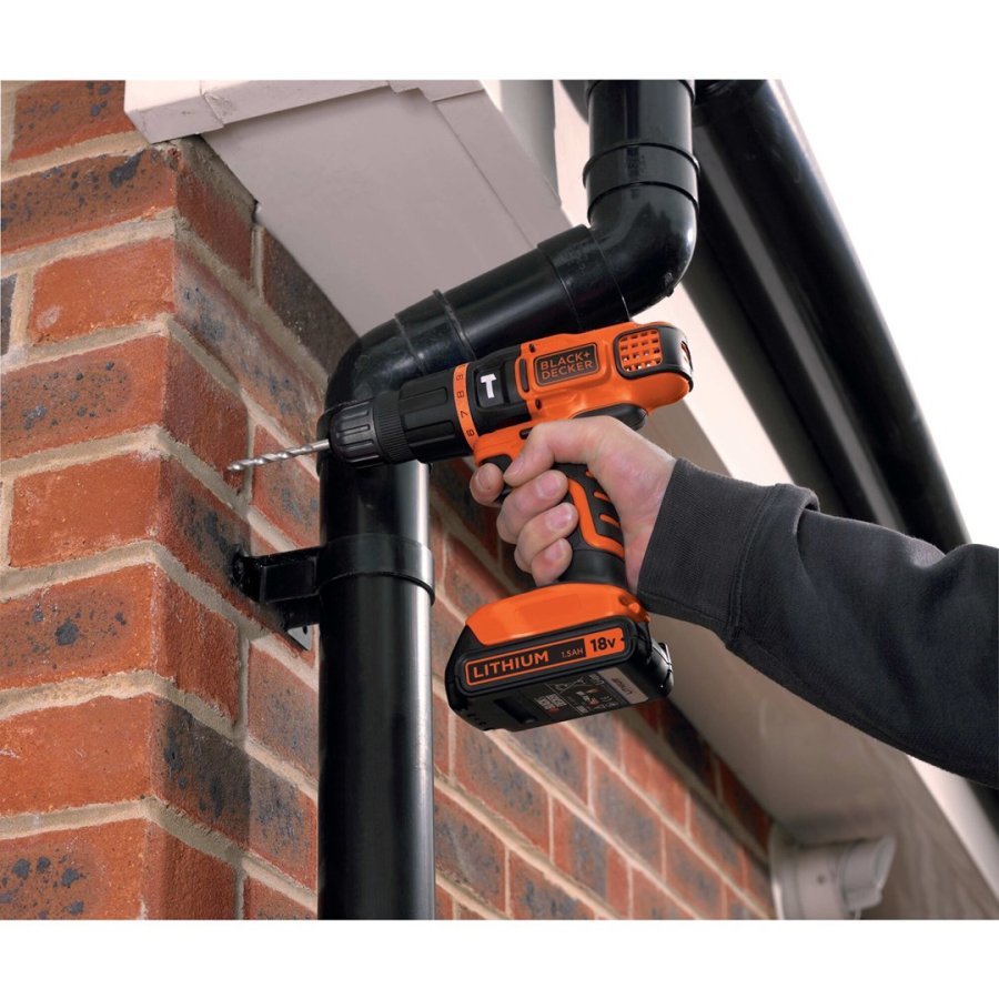 Black & Decker BDCH188N-XJ bor 1350 rpm Sort, Orange #6