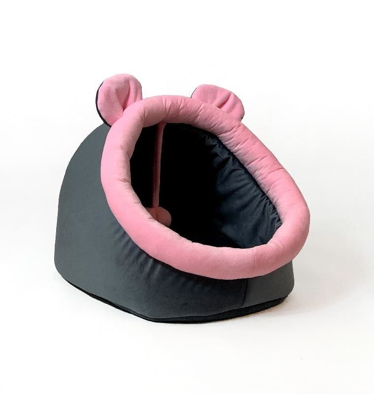 GO GIFT kennel katteseng - grafit-pink - 40x45x34 cm #2