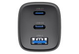 Havit UC20 - GaN 65 W rejseoplader med tre porte, sort #2