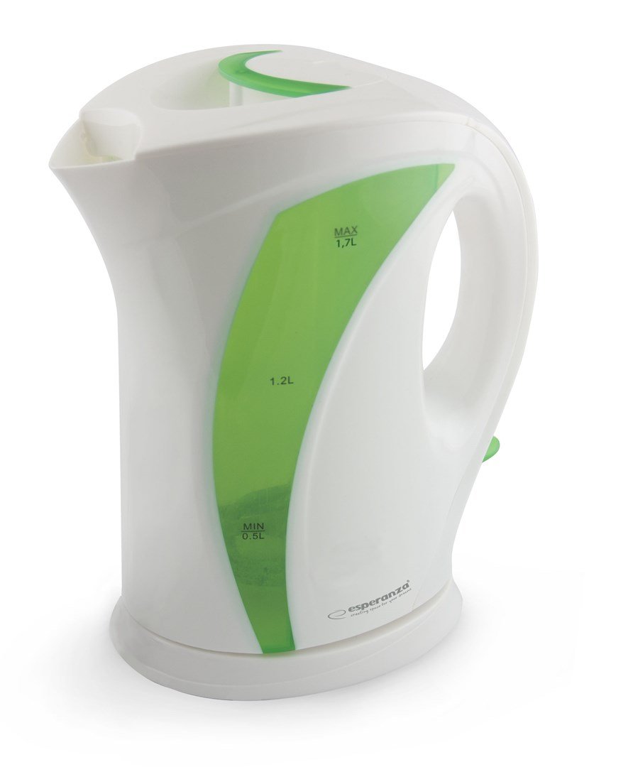 Esperanza EKK018G El-kedel 1,7 L, hvid/grn #1