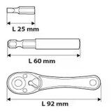 NEO TOOLS bits�t med holder, 38 dele #2