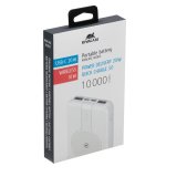 Powerbank RIVACASE 10000 mAh USB-C 20W + Qi 10W hvid (1x USB-C PD 20W, 2 USB-A QC 3.0 18W), hvid #5