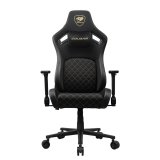 COUGAR CGR-DFF-GLB PC gamingstol Polstret vatteret s�de Sort, Guld #1