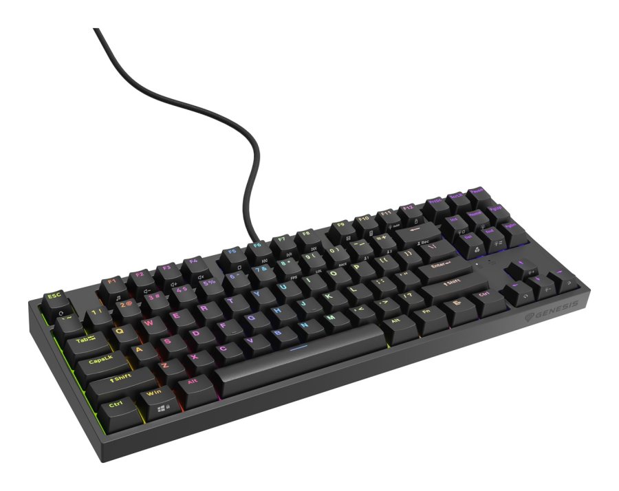 GENESIS Thor 404 TKL tastatur Spil USB QWERTY US engelsk Sort #4