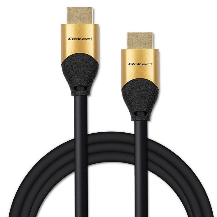 Qoltec 50356 HDMI v2.1 Kabel Ultra High Speed 8K | 60Hz | 28AWG | GOLD | 3m #8