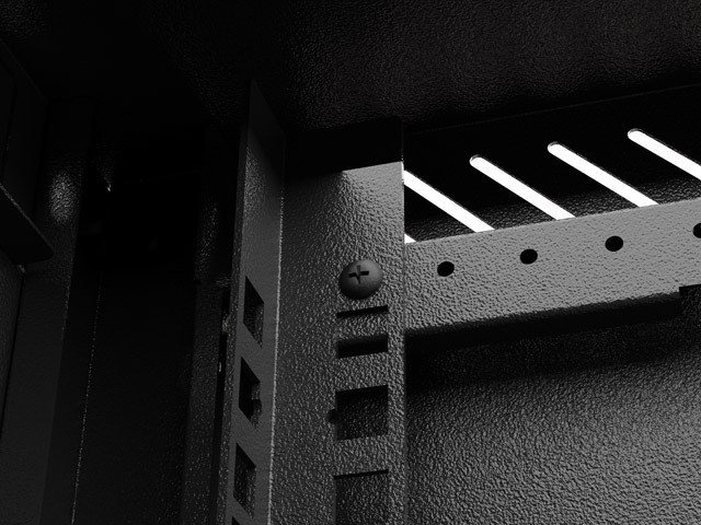 Lanberg WF11-3304-10B stativ 4U Vgmonteret stativ Sort #12