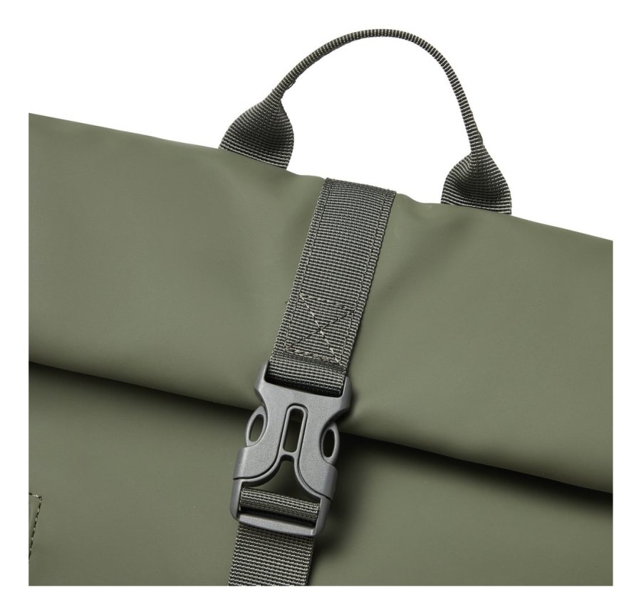 Rivacase Eden rygs�k Rejserygs�k Oliven PU-l�der, Polyester, Genanvendt polyethylenterephthalat (rPET) #20