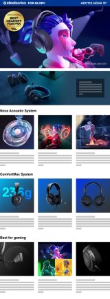 Steelseries Arctis Nova 1P Headset Ledningsfrt Spil Sort #10