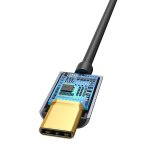 Baseus L54 kabel til mobiltelefon Sort, Gr� USB C 3.5mm #5