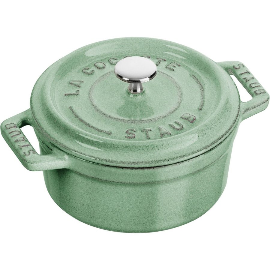 STAUB MINI COCOTTE Mini Cast Iron Pot Round 250 ml, Mint #4