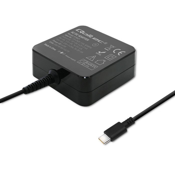 Qoltec 51027 Oplader | 65W | 5-20,3V | 2-3,25A | USB type C | PD #7