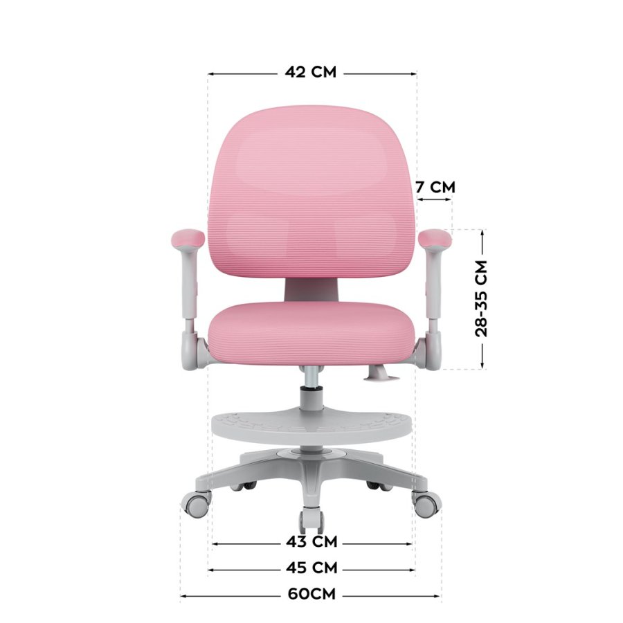 Junior 5.0 Pink drejestol #8