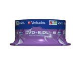 Verbatim DVD+R Double Layer 8x Matt Silver 25pk Spindle 8,5 GB DVD+R DL 25 stk #1