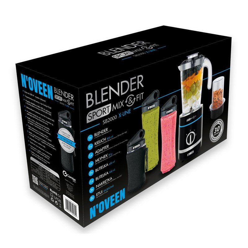 Noveen Sport Mix & Fit SB2000 X-LINE blender 0,8 L Bordplade blender 500 W #8
