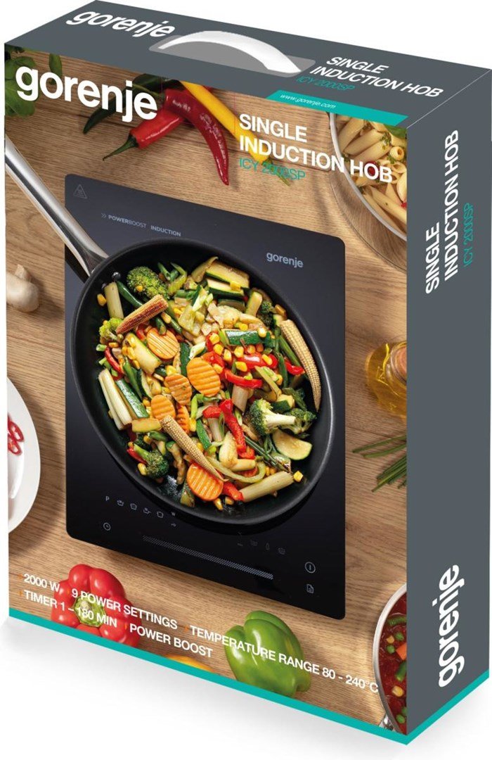 Gorenje ICY2000SP Sort Bordplade 28 cm Zone induktionskogeplade 1 zone(s) #10