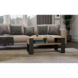 MODERN 2P ARTISAN ANTHRACITE COFFEE TABLE #3