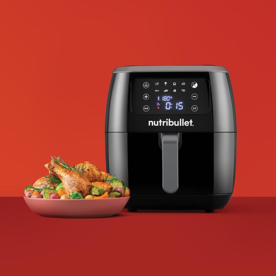 NutriBullet XXL Digital Air Fryer Enkelt 7 L Enkeltstende 1800 W Varmluftsteger Sort #3