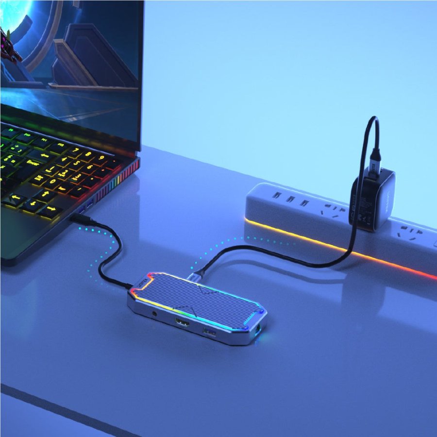 UNITEK uHUB S7+ Ledningsfrt USB 3.2 Gen 2 (3.1 Gen 2) Type-C Gr #7