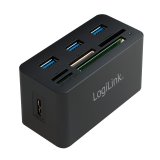 LogiLink CR0042 dockingstation Ledningsf�rt USB 3.2 Gen 1 (3.1 Gen 1) Type-A Sort #1