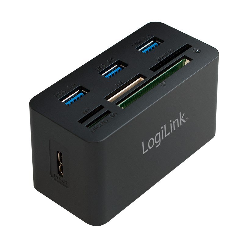 LogiLink CR0042 dockingstation Ledningsf�rt USB 3.2 Gen 1 (3.1 Gen 1) Type-A Sort #1