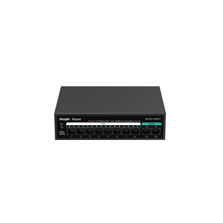 Ruijie Networks RG-ES110FG-P netv�rksswitch Ikke administreret L2 Fast Ethernet (10/100) Str�m over Ethernet (PoE) #1