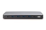 Digitus DA-70918 dockingstation Ledningsfrt USB 3.2 Gen 2 (3.1 Gen 2) Type-C Sort, Gr #4