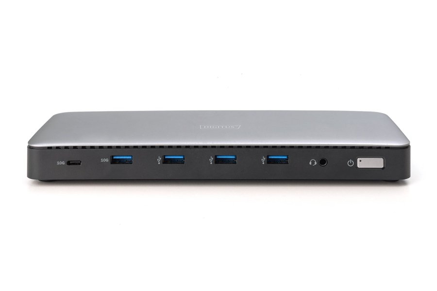 Digitus DA-70918 dockingstation Ledningsfrt USB 3.2 Gen 2 (3.1 Gen 2) Type-C Sort, Gr #4