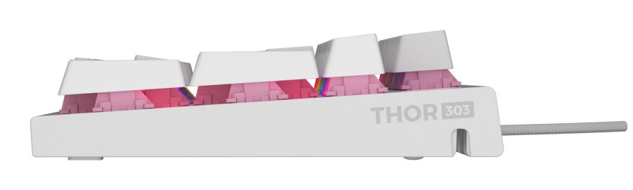 GENESIS Thor 303 tastatur Spil USB QWERTY US engelsk Hvid #7