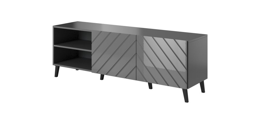 RTV-kabinet ABETO 150x42x52 grafit/blank #1
