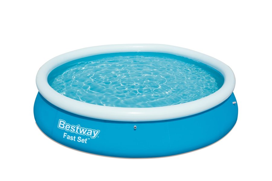Bestway Fast Set 57273 swimmingpool til over jorden Oppustelig pool Rund 5377 L Bl� #1