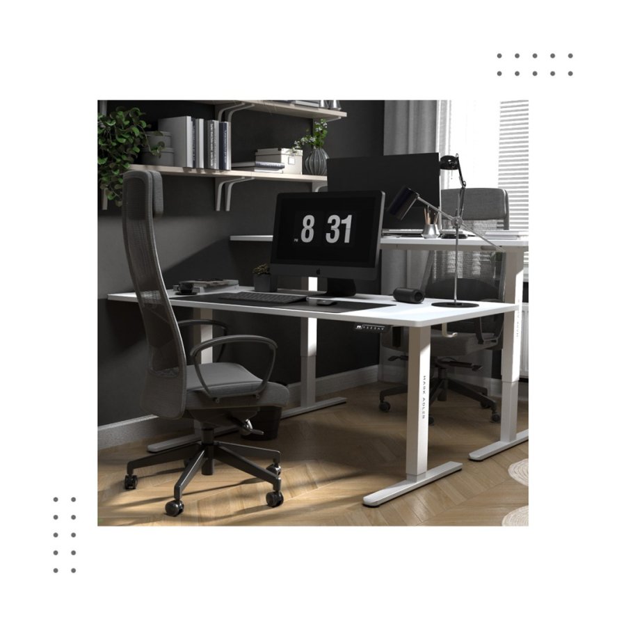 Elektrisk skrivebord MA-Leader 7.6 Hvid #10