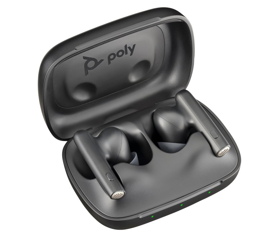 Poly Voyager Free 60 UC Black Earbuds +BT700 USB-C Adapter +Basic Charge Case #3