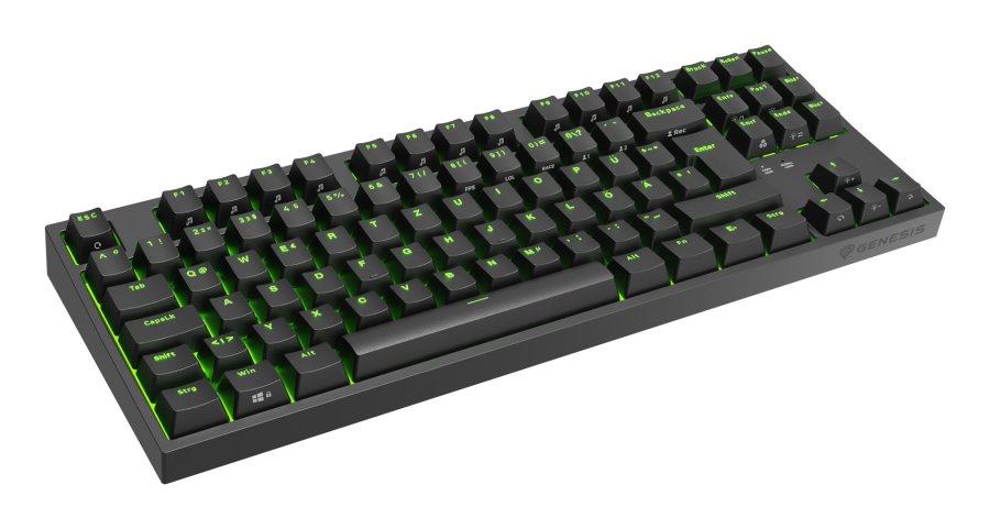 GENESIS Thor 404 TKL tastatur Spil USB QWERTZ Tysk Sort #1