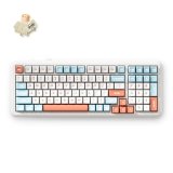 MCHOSE K99 V2 tastatur Spil USB + RF Wireless + Bluetooth Orange, Hvid #1