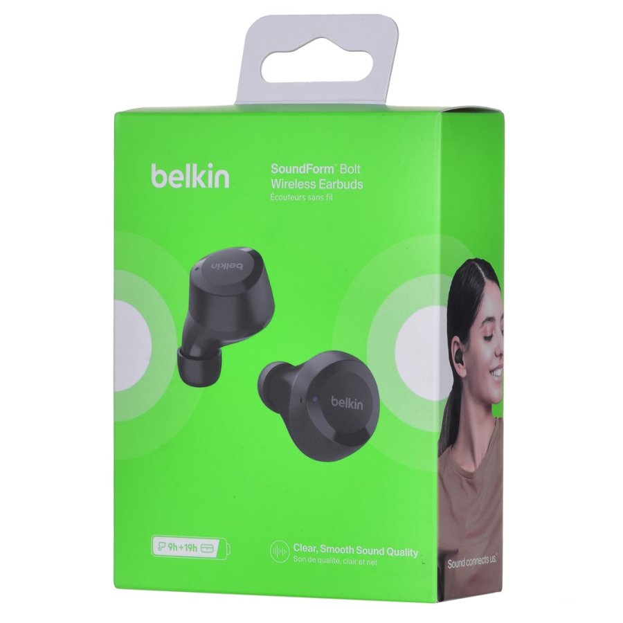 Belkin SoundForm Bolt Headset True Wireless Stereo (TWS) I rerne Opkald/musik Bluetooth Sort #6