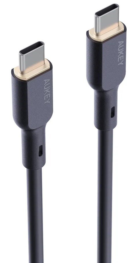 AUKEY CB-SCC101 USB-C Type-C Power Delivery PD 100W 5A 1m Silikon Sort #6