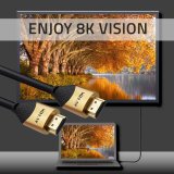 Qoltec 50357 HDMI v2.1 kabel Ultra hj hastighed 8K | 60Hz | 26AWG | GULD | 5m #9