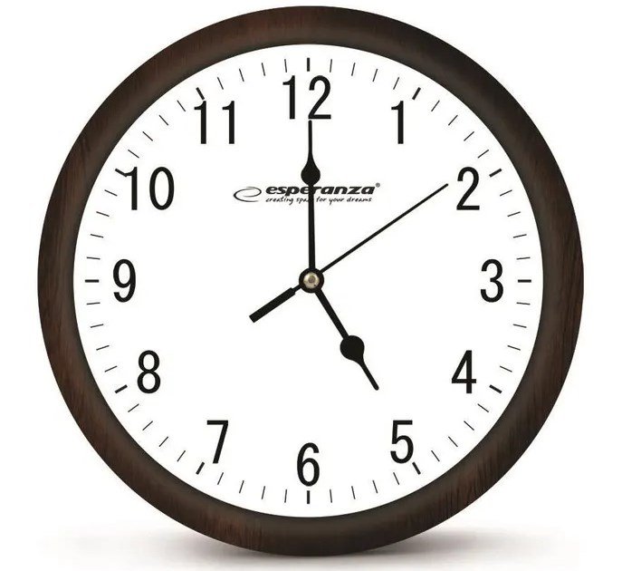 Esperanza Los Angeles Mekanisk ur Rund Sort, Hvid #1