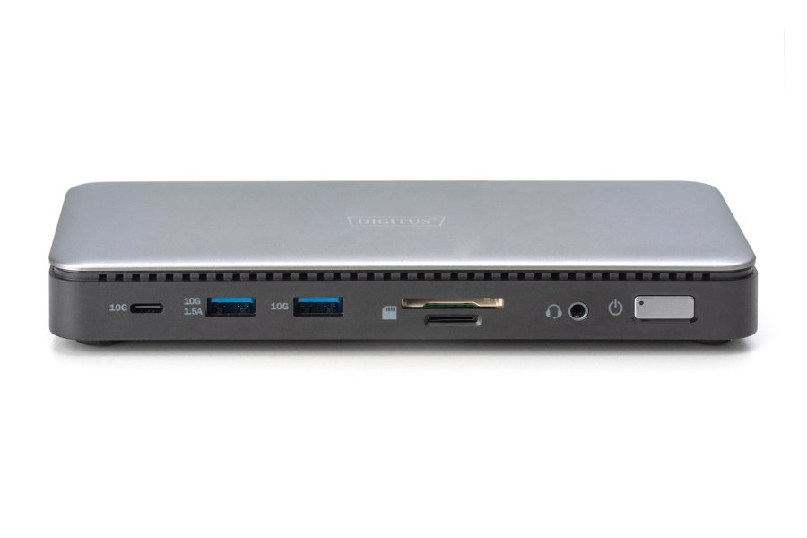 Digitus DA-70917 dockingstation Ledningsfrt USB 3.2 Gen 2 (3.1 Gen 2) Type-C Sort, Gr #4