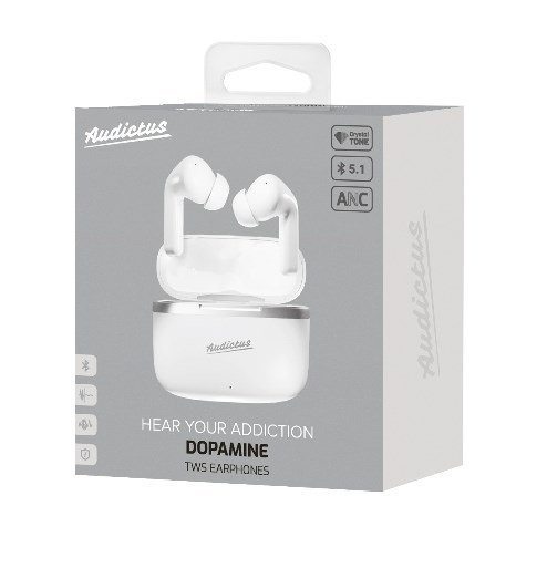 Audictus Dopamine Headset True Wireless Stereo (TWS) I rerne Opkald/musik Bluetooth Hvid #6