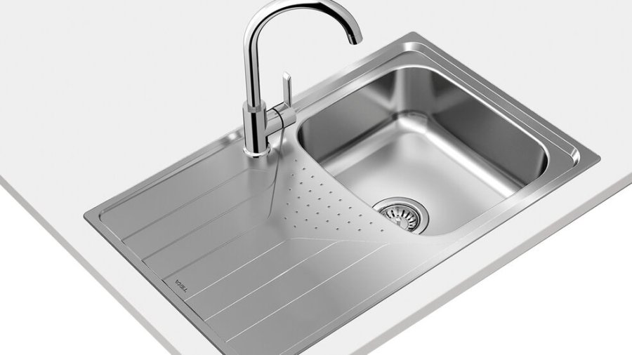 Teka UNIVERSE 45 T-XP 1C 1E Top-monteret vask Rektangulr Rustfrit stl #1