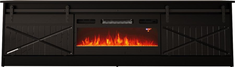 RTV GRANERO + pejseskab 200x56,7x35 sort/sort glans #1