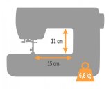 Husqvarna Viking Emerald 116 Symaskine #11
