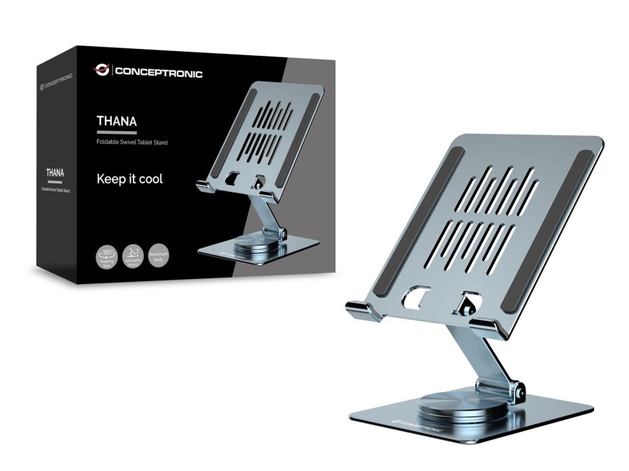 Conceptronic THANA09G multimedie vogn & stand Gr� Tablet Multimedia stand #4