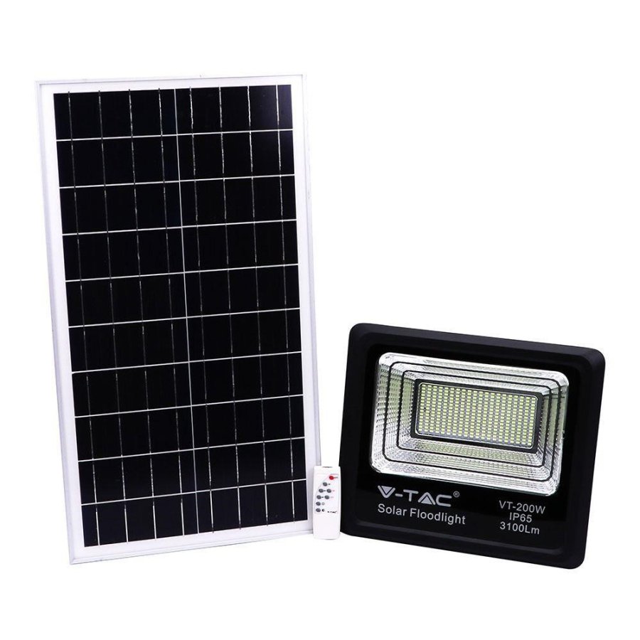 V-TAC 40W IP65 Solar LED VT-200W 4000K 3100lm #1